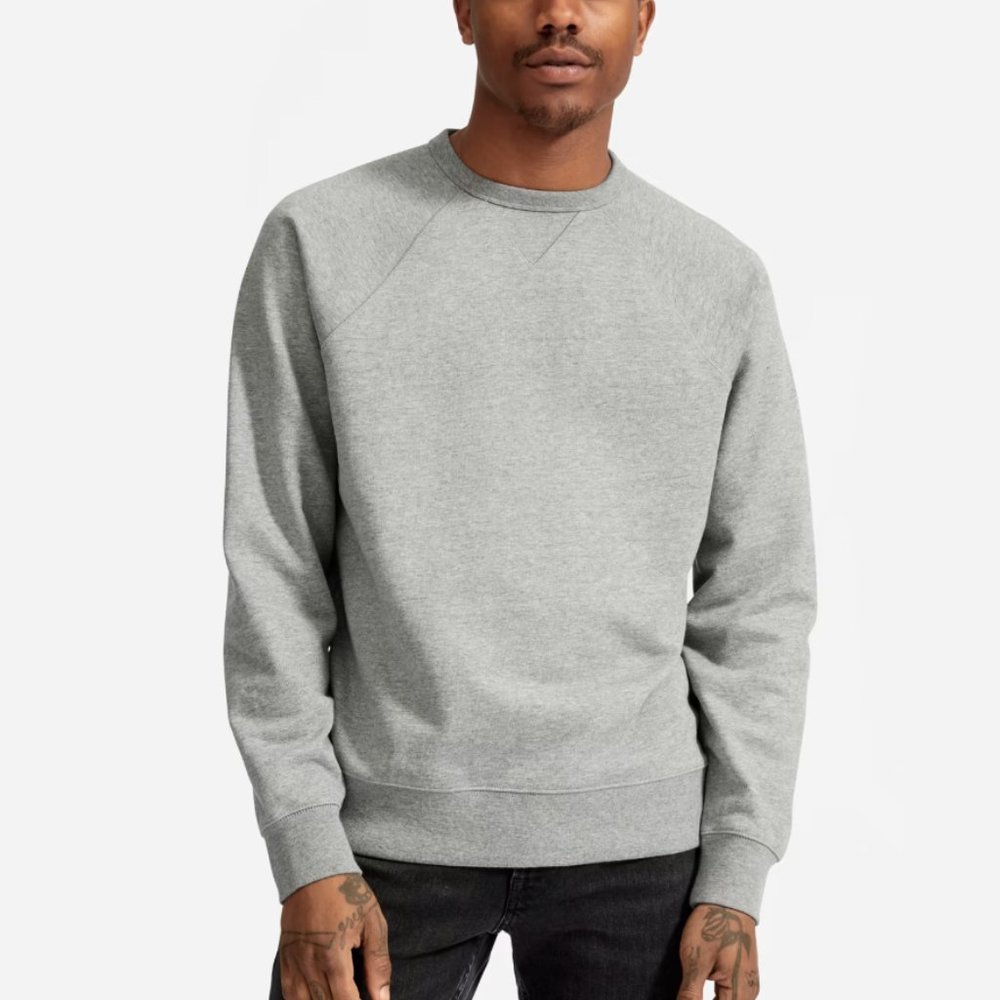 Unisex everlane french terry crew neck sweatshirt